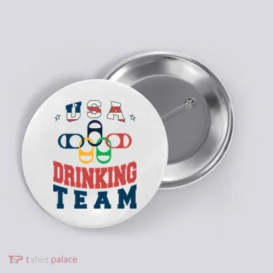 USA Drinking Team Olympics Button