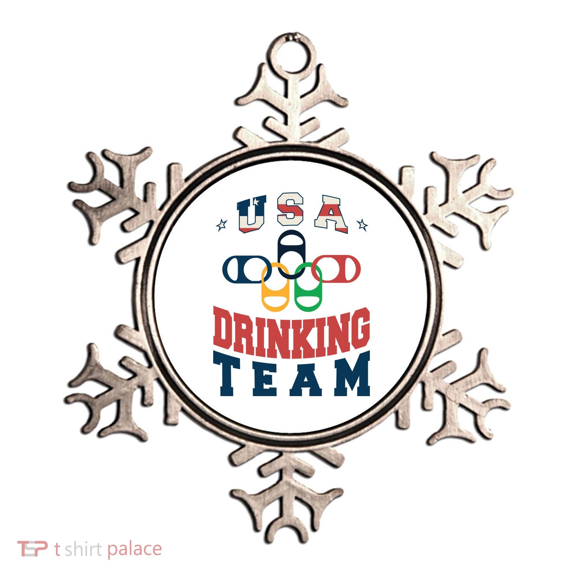 USA Drinking Team Olympics Ornament