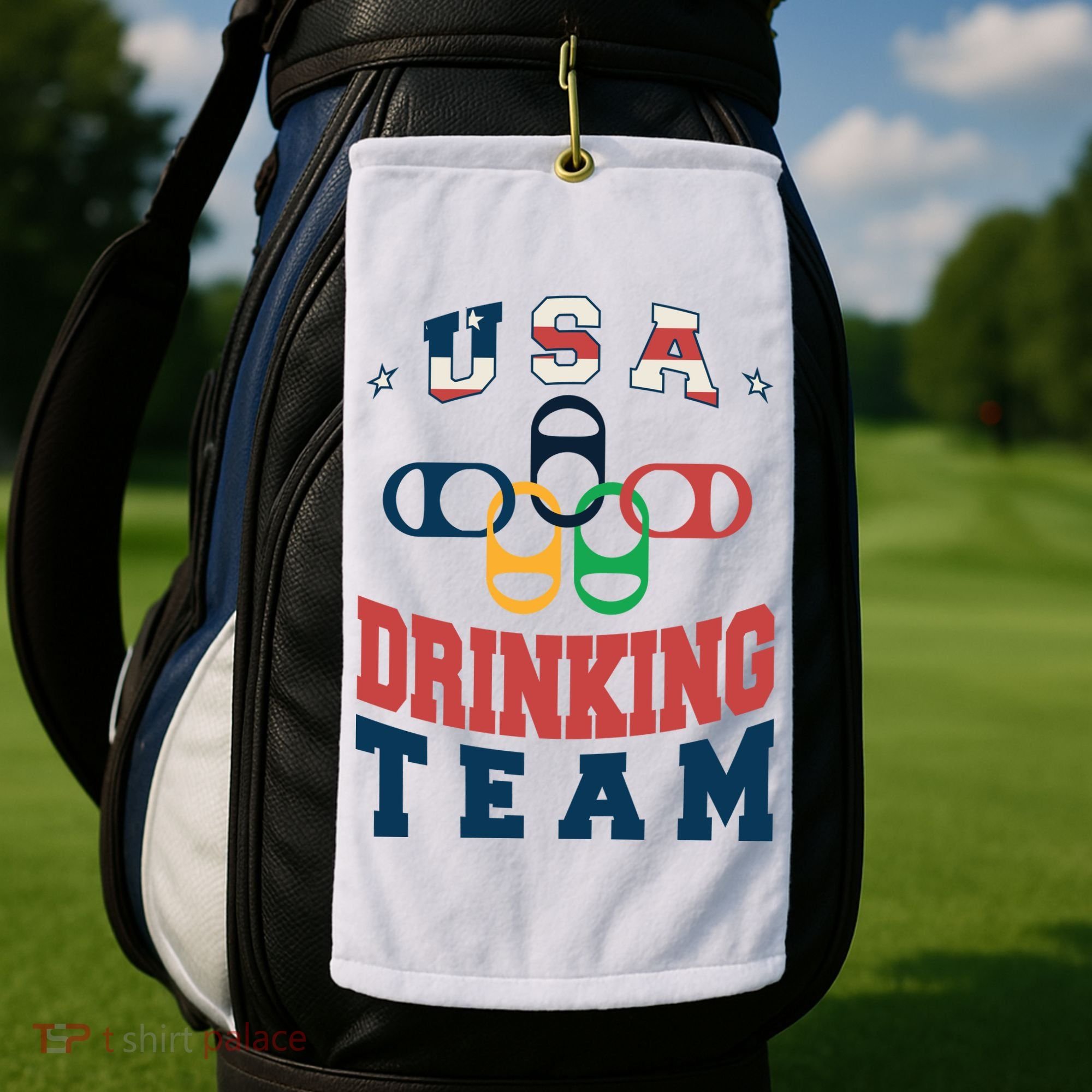 USA Drinking Team Olympics Golf Towel