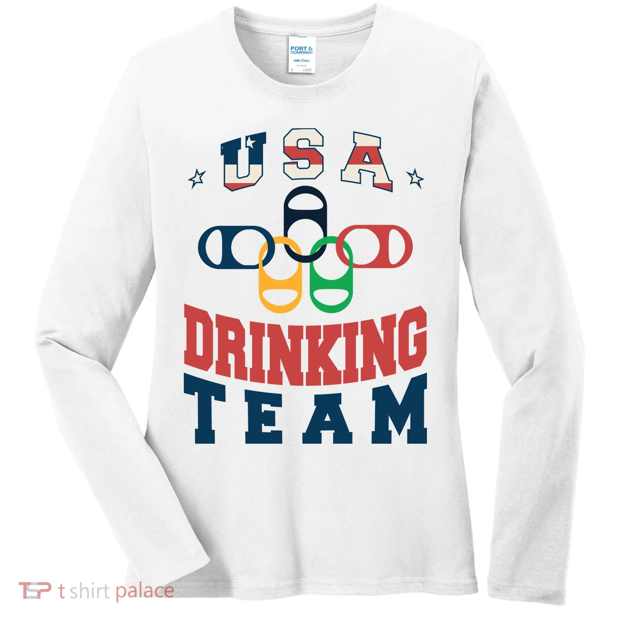 USA Drinking Team Olympics Women's Long Sleeve Shirt