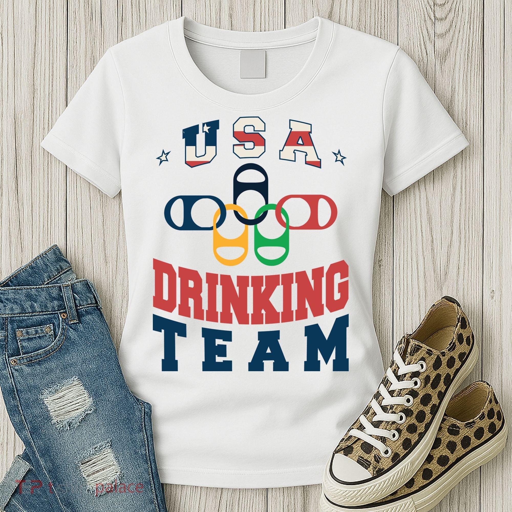 USA Drinking Team Olympics Women's T-Shirt