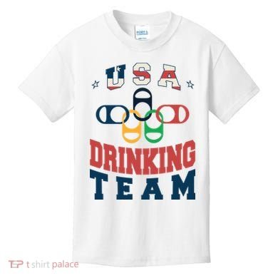 USA Drinking Team Olympics Kids T-Shirt