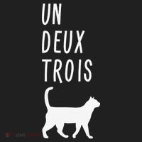 Un Deux Trois Cat Funny French Teacher Gift Women's Sweatshirt thumb 2