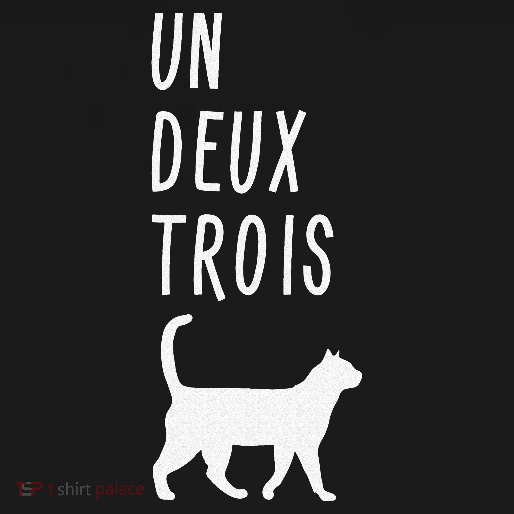 Un Deux Trois Cat Funny French Teacher Gift Women's T-Shirt
