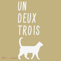 Un Deux Trois Cat Funny French Teacher Gift Mousepad thumb 1