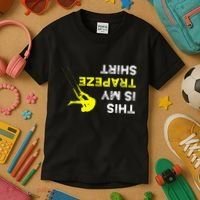 Upside Down This Is My Trapeze For Trapeze Artist Kids T-Shirt thumb 3