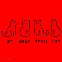 Un Deux Trois Cat Funny Santa Hat thumb 1