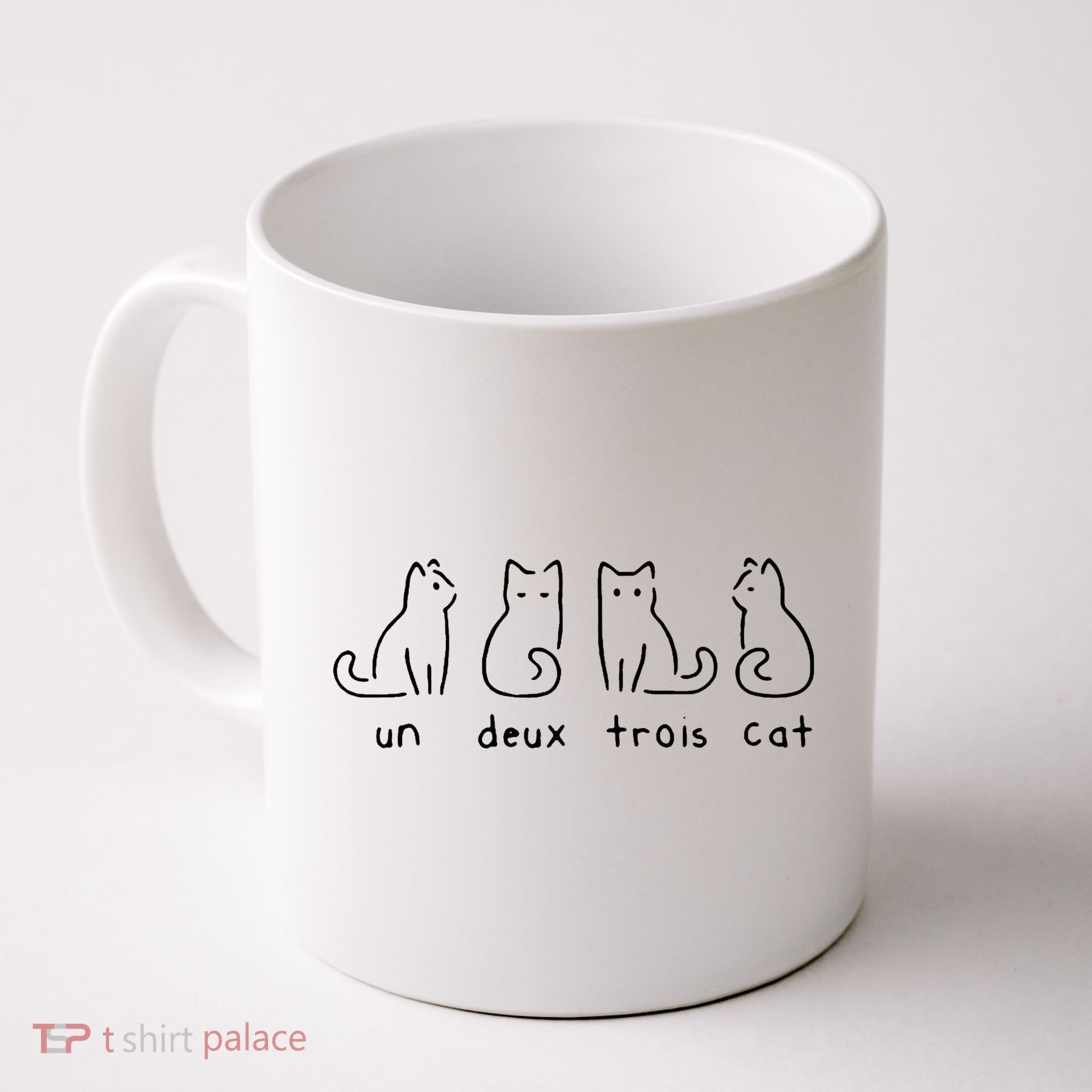 Un Deux Trois Cat Funny Coffee Mug
