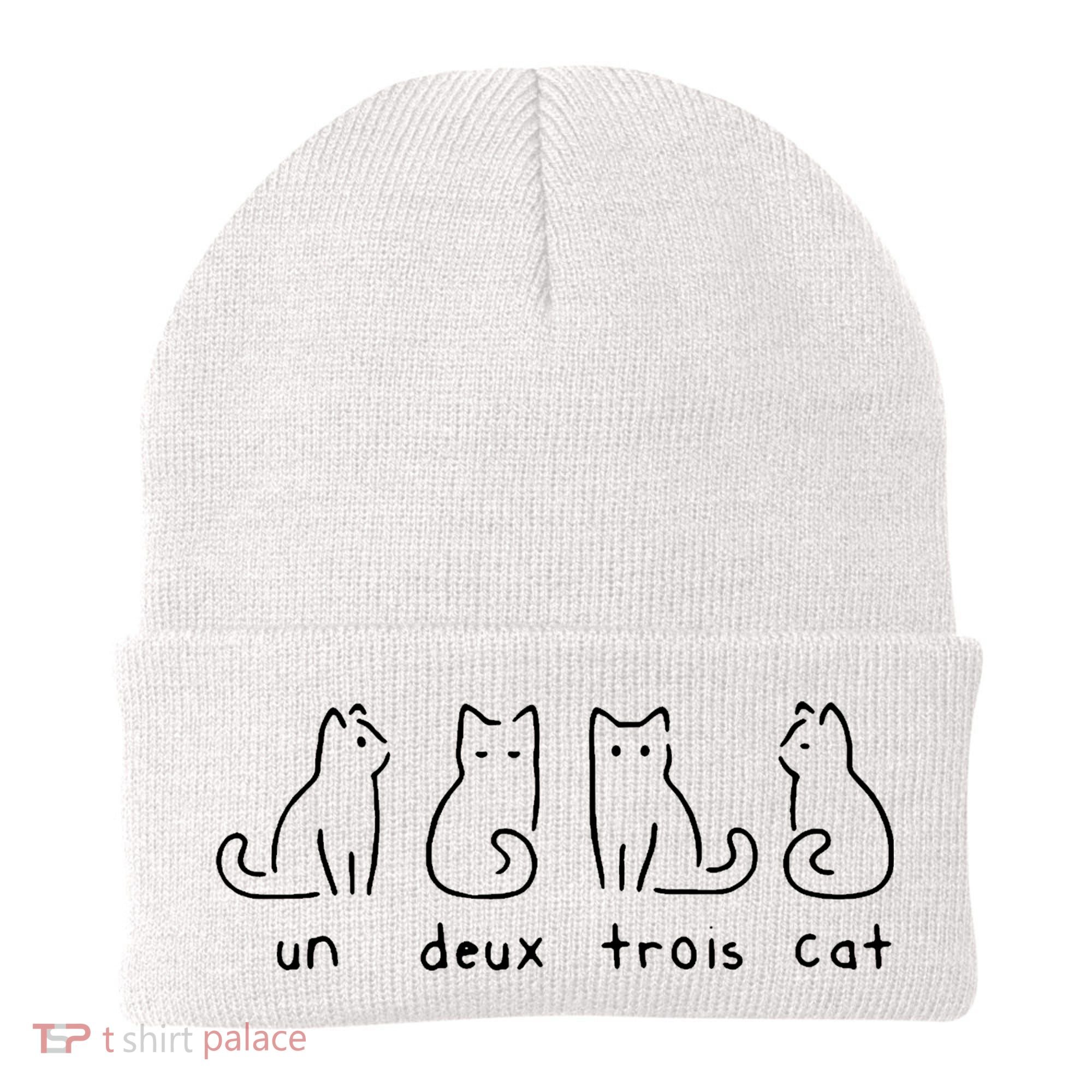 Un Deux Trois Cat Funny Beanie