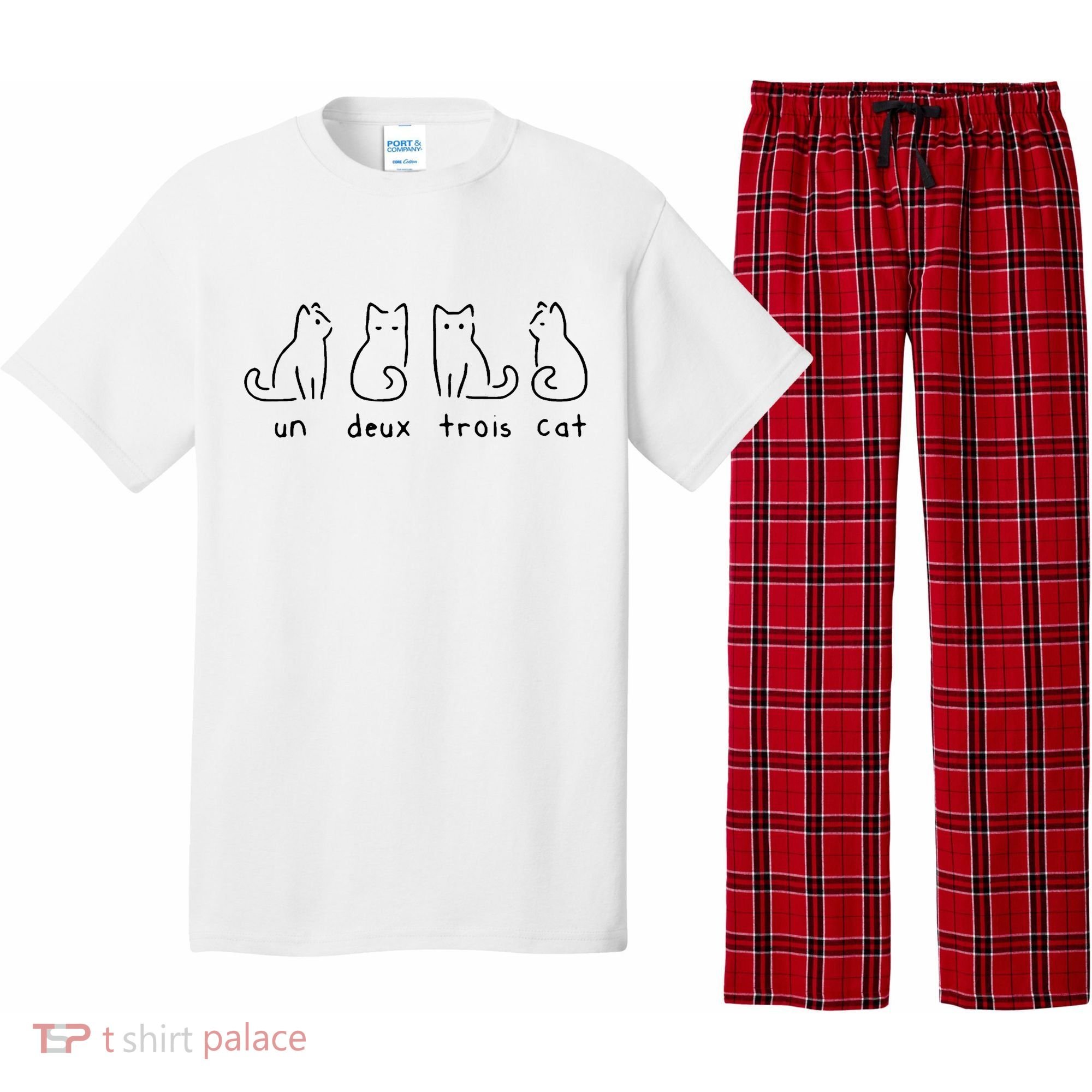 Un Deux Trois Cat Funny Pajama Set