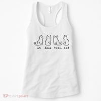 Un Deux Trois Cat Funny Women's Tank Top thumb 0