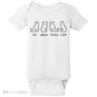 Un Deux Trois Cat Funny Baby Bodysuit thumb 0