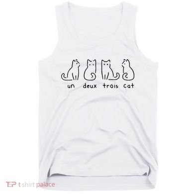 Un Deux Trois Cat Funny Tank Top