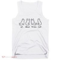 Un Deux Trois Cat Funny Tank Top thumb 0