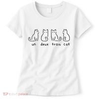 Un Deux Trois Cat Funny Women's T-Shirt thumb 0