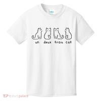 Un Deux Trois Cat Funny Kids T-Shirt thumb 0