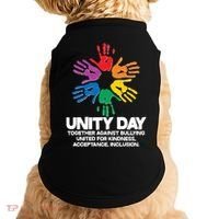 Unity Day Together Against Bullying United For Kindness Acceptance Inclusion Doggie Tank thumb 0
