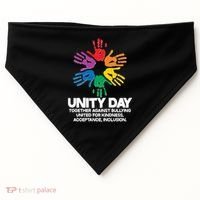 Unity Day Together Against Bullying United For Kindness Acceptance Inclusion USA-Made Doggie Bandana thumb 0