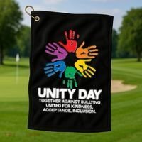 Unity Day Together Against Bullying United For Kindness Acceptance Inclusion Golf Towel thumb 1