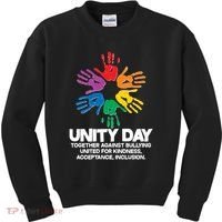 Unity Day Together Against Bullying United For Kindness Acceptance Inclusion Kids Sweatshirt thumb 0