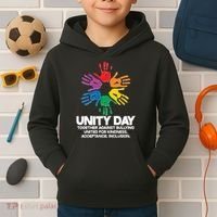 Unity Day Together Against Bullying United For Kindness Acceptance Inclusion Kids Hoodie thumb 2