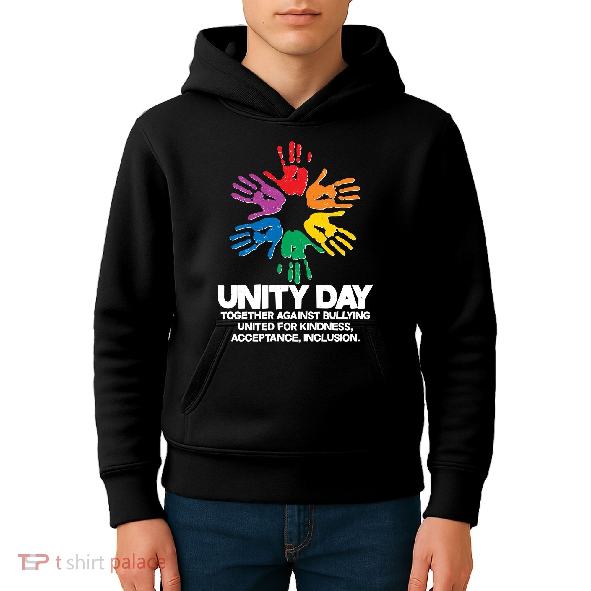 Unity Day Together Against Bullying United For Kindness Acceptance Inclusion Kids Hoodie