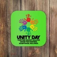 Unity Day Together Against Bullying United For Kindness Acceptance Inclusion Coaster thumb 0