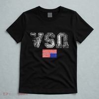 Upside Down Usa Flag In Distress Us Constitution Usa Pride T-Shirt thumb 5