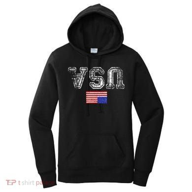 Upside Down Usa Flag In Distress Us Constitution Usa Pride Women's Hoodie
