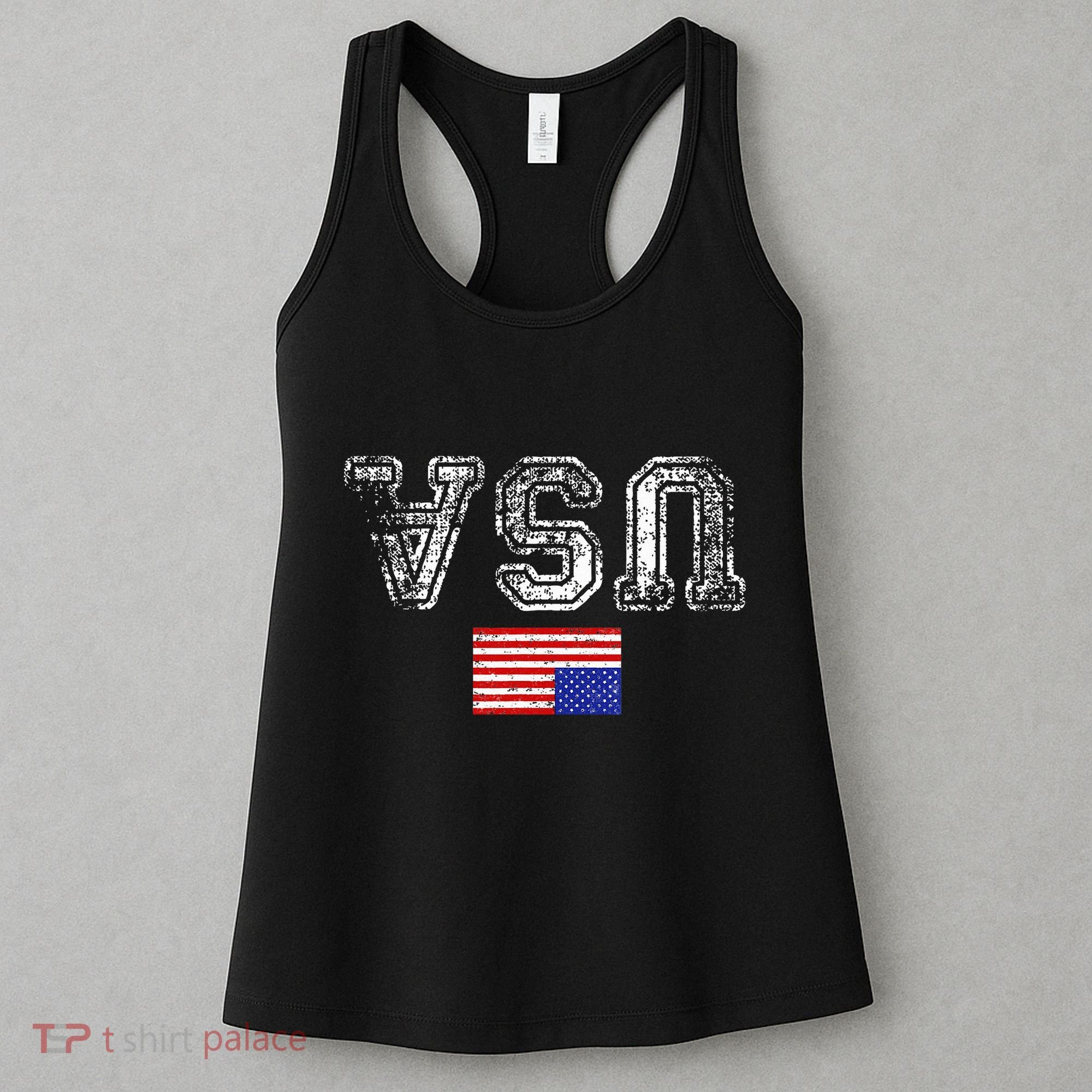 Upside Down Usa Flag In Distress Us Constitution Usa Pride Women's Tank Top