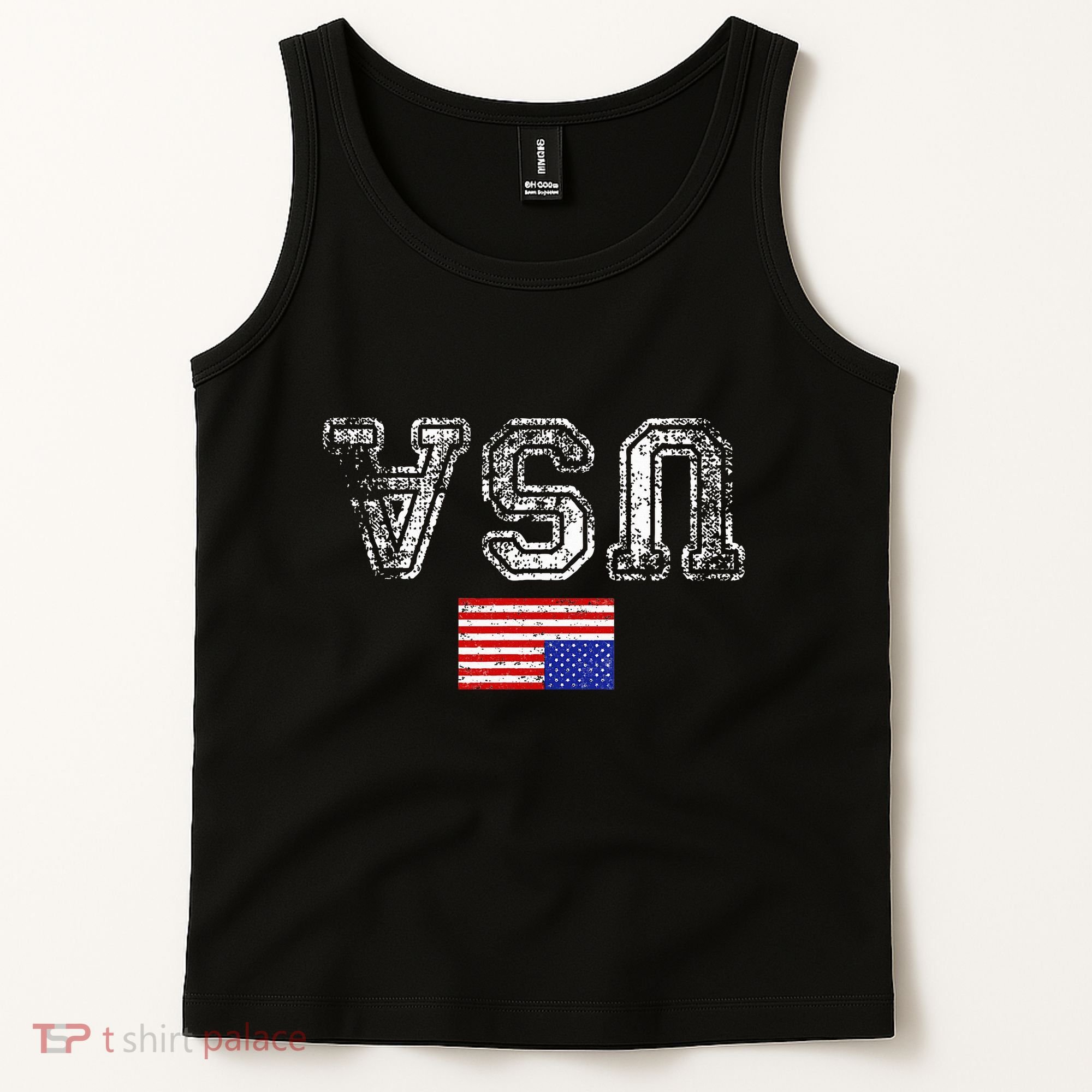 Upside Down Usa Flag In Distress Us Constitution Usa Pride Tank Top
