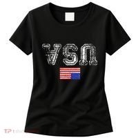 Upside Down Usa Flag In Distress Us Constitution Usa Pride Women's T-Shirt thumb 0