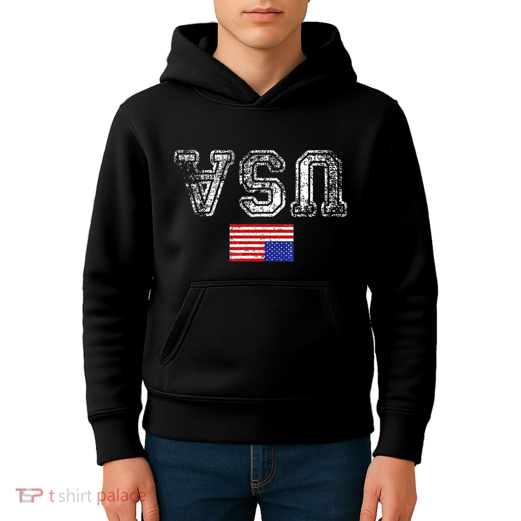 Upside Down Usa Flag In Distress Us Constitution Usa Pride Kids Hoodie
