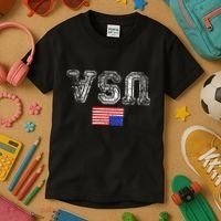 Upside Down Usa Flag In Distress Us Constitution Usa Pride Kids T-Shirt thumb 3