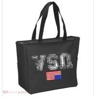 Upside Down Usa Flag In Distress Us Constitution Usa Pride Tote Bag thumb 2