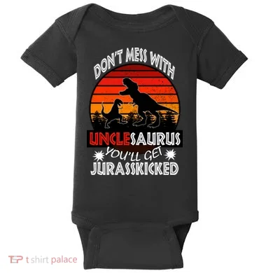 Uncle Dinosaur Baby Bodysuit