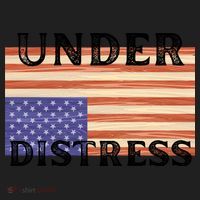 Under Distress Upside Down American Flag USA Women's Sweatshirt thumb 2