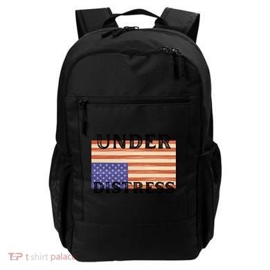 Under Distress Upside Down American Flag USA Backpack