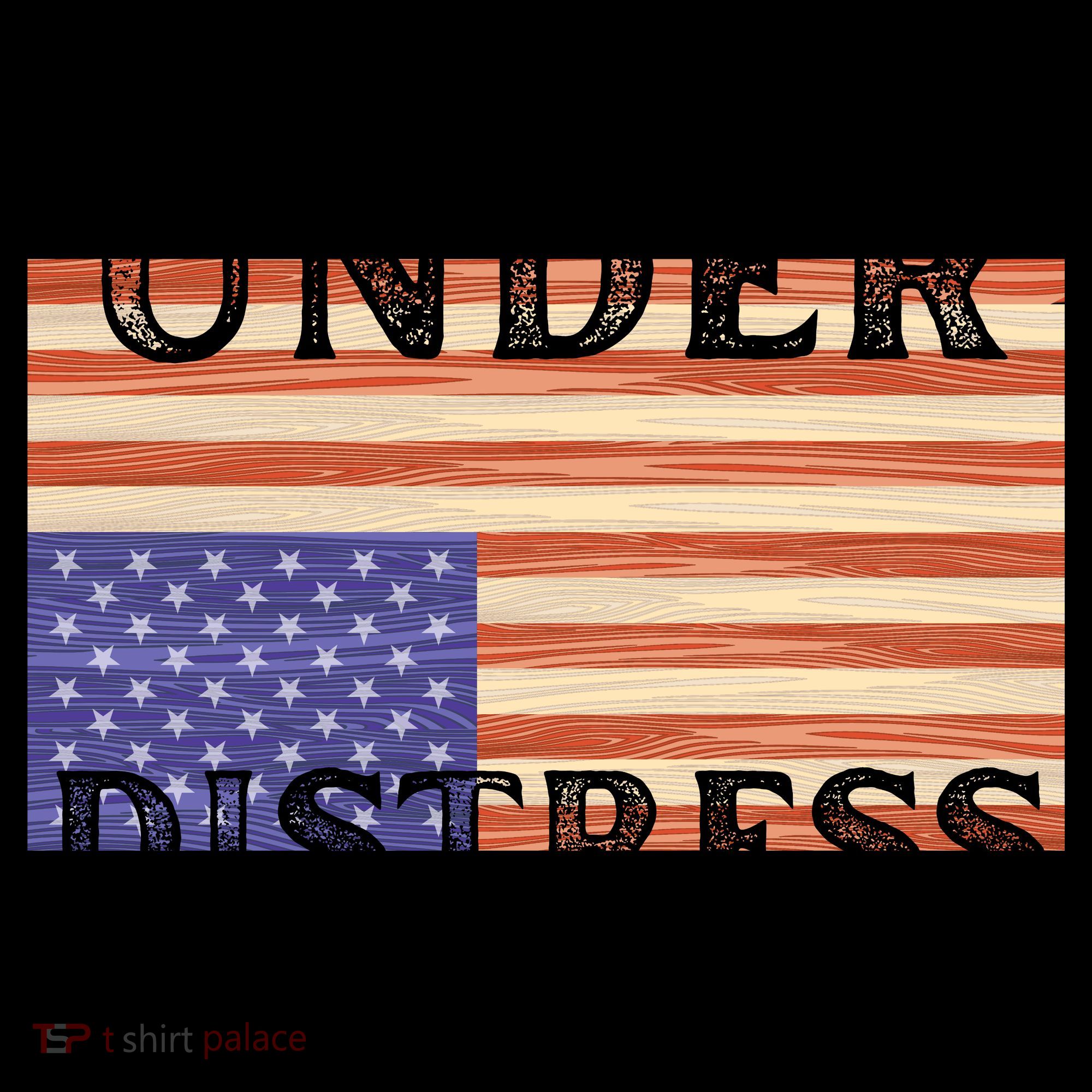 Under Distress Upside Down American Flag USA Coaster