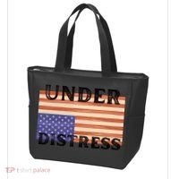 Under Distress Upside Down American Flag USA Tote Bag thumb 3