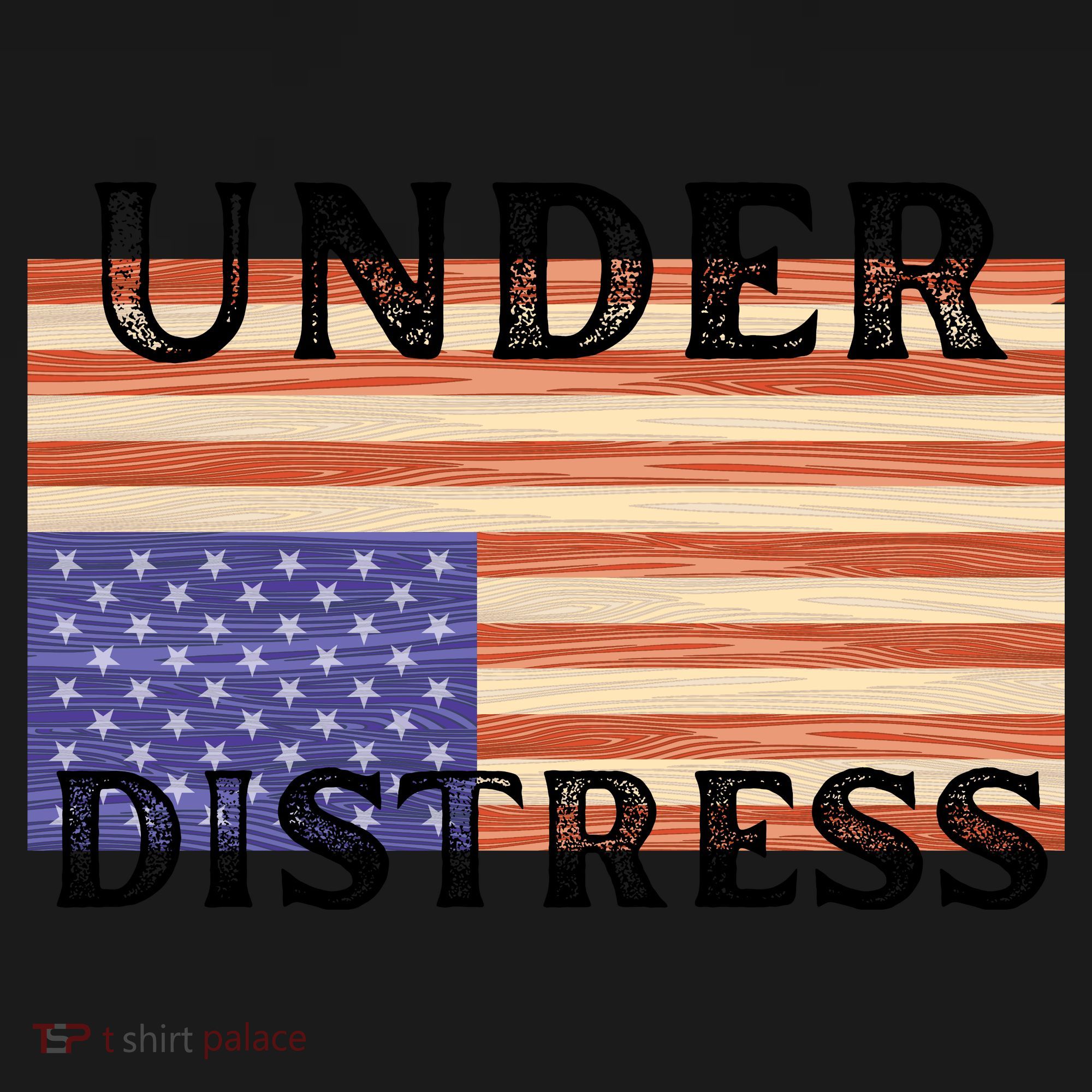 Under Distress Upside Down American Flag USA Tote Bag