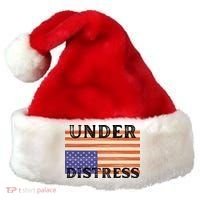Under Distress Upside Down American Flag USA Santa Hat thumb 0