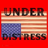 Under Distress Upside Down American Flag USA Santa Hat thumb 1