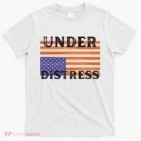 Under Distress Upside Down American Flag USA T-Shirt thumb 0