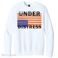 Under Distress Upside Down American Flag USA V.I.T. Fleece Crew Sweatshirt thumb 0