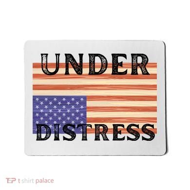 Under Distress Upside Down American Flag USA Mousepad