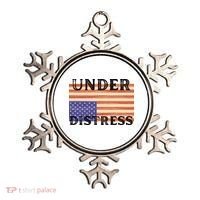Under Distress Upside Down American Flag USA Ornament thumb 0