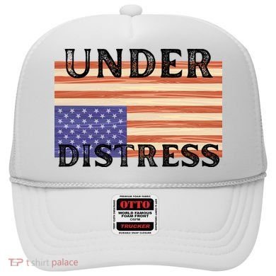 Under Distress Upside Down American Flag USA Hat