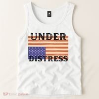 Under Distress Upside Down American Flag USA Tank Top thumb 2