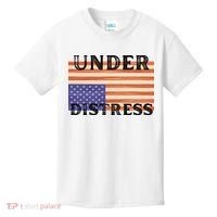 Under Distress Upside Down American Flag USA Kids T-Shirt thumb 0